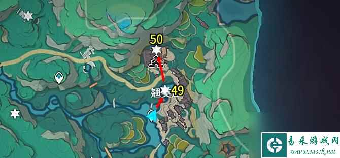 原神4.450个苍灵鲤采集路线