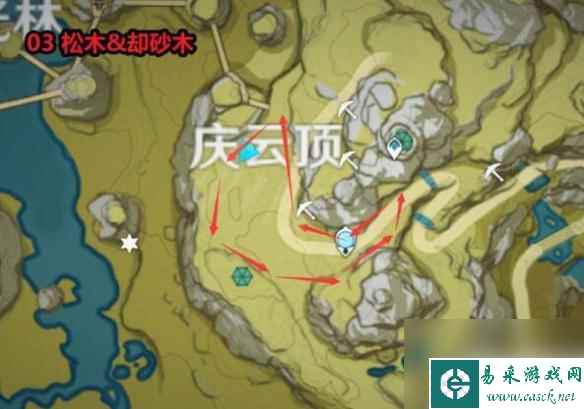 原神 红木 《原神》木材收集路线推荐