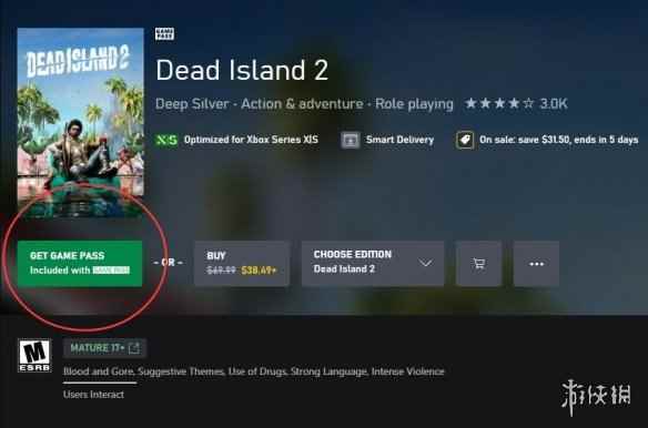 《死亡岛2》现已加入XGP：但仅支持XBOX/云端游玩
