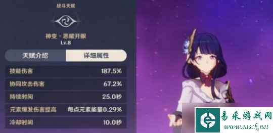 雷电将军角色全解析，雷电将军技能天赋