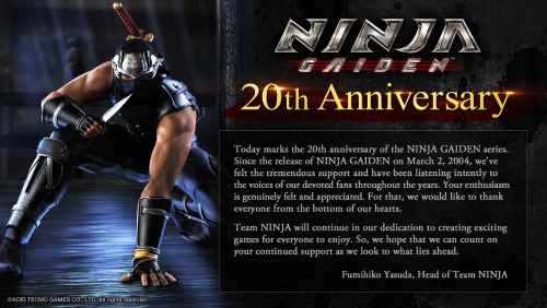 《忍龙》发售20周年！ 忍者组发布纪念短片感谢粉丝