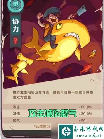 《咸鱼之王》协力鱼面板属性介绍