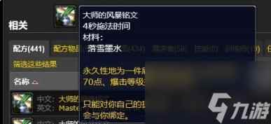 魔兽世界专业满级奖励一览