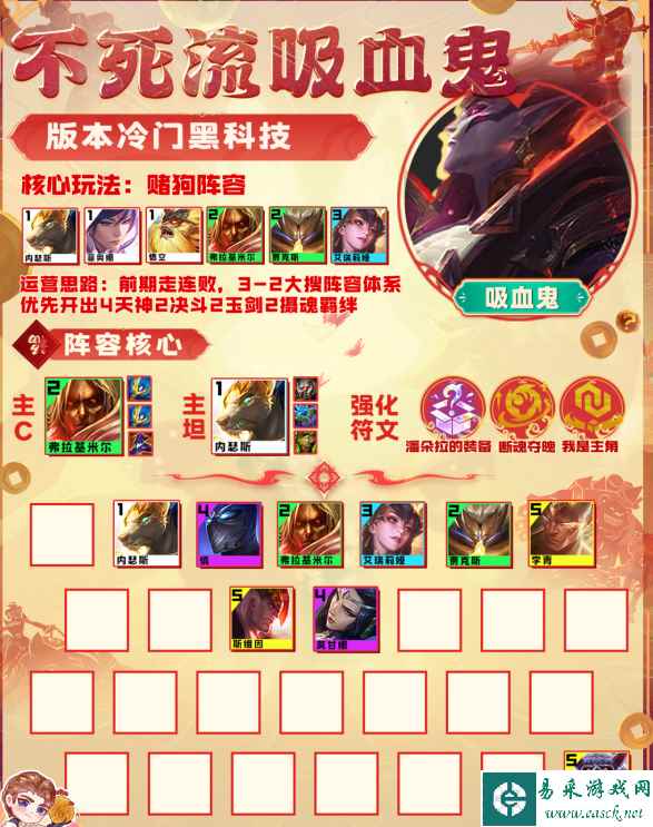 《金铲铲之战》不死流吸血鬼阵容搭配攻略