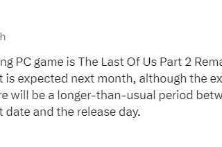 索尼独占游戏《最后生还者2：复刻版》下月宣布上架PC