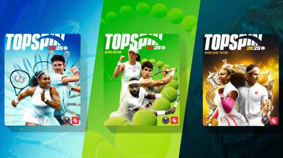 网球《TopSpin 2K25》4月26日推出：封面球星曝光