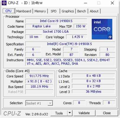超频至9.1Ghz!英特尔i9-14900KS打破4项世界纪录