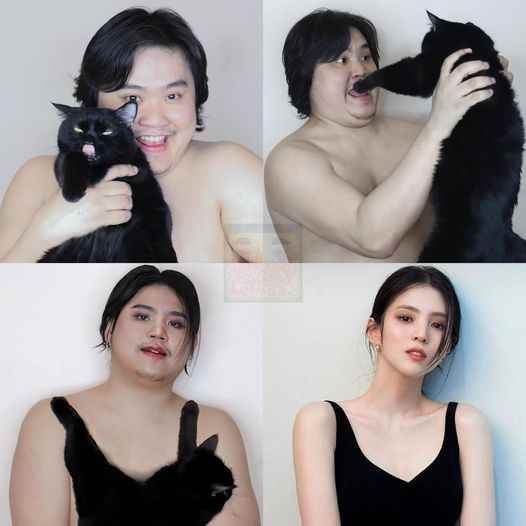 工具猫变身性感吊带裙！泰国低成本COS小哥新作出炉