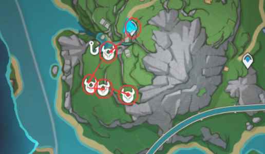 《原神》泡泡桔采集路线一览