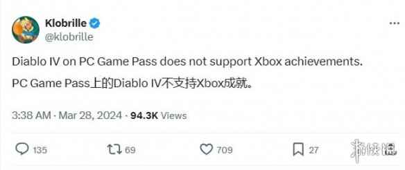 曝PC Game Pass上的《暗黑破坏神4》不支持Xbox成就