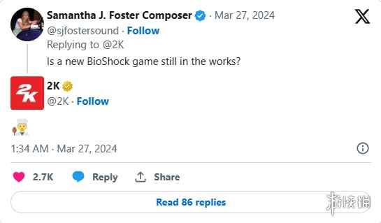 2K暗示《生化奇兵4》仍在开发中 或2028年与玩家见面