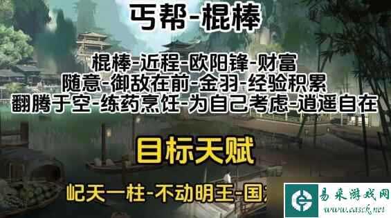 射雕全门派职业天赋推荐一览