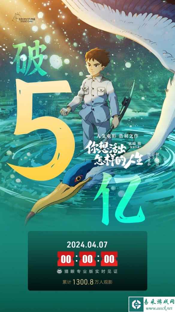 宫崎骏新作《你想活出怎样的人生》总票房已破5亿！