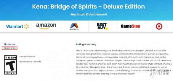 《柯娜：精神之桥》或将登陆Xbox！现已获得ESRB评级