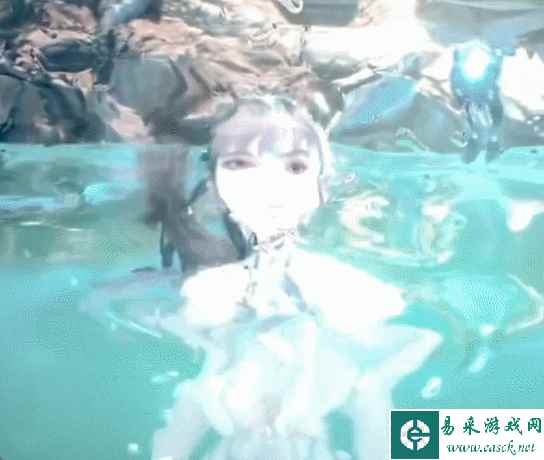 《星刃》女主游泳效果展示 水上和水下都动作流畅！