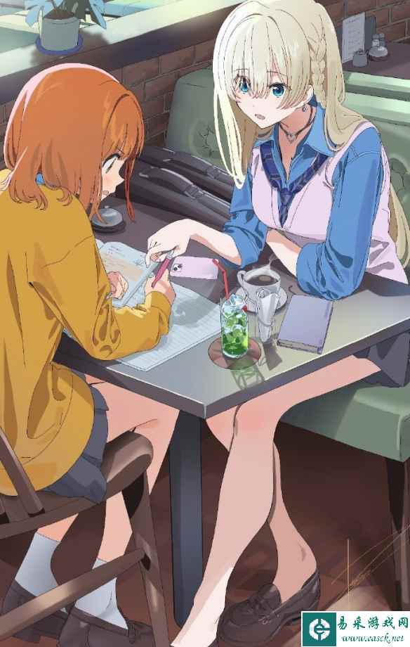 插画师ぽりごん的原创角色-金发女孩 这腿是认真的吗