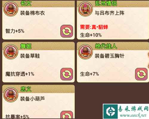 《真三国录》貂蝉技能属性缘分随从推荐
