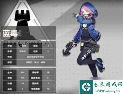 《明日方舟》五星干员蓝毒属性介绍