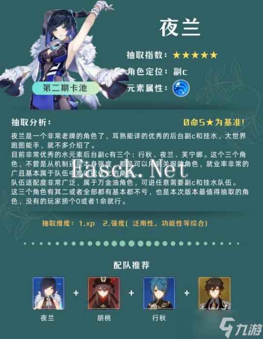【原神】V4.8攻略 | 卡池角色分析