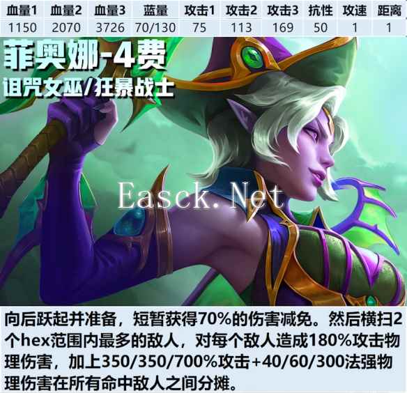 《金铲铲之战》s12菲奥娜弈子介绍