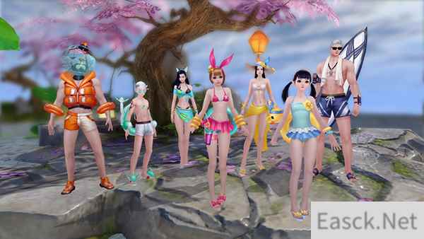 夏日泳池趴 《镇魔曲》手游阳光海岸全新时装和坐骑天桥秀