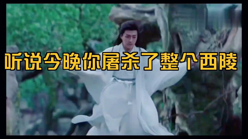 听说今晚你屠杀了整个西陵，不要逼我从剑灵里出来灭了你