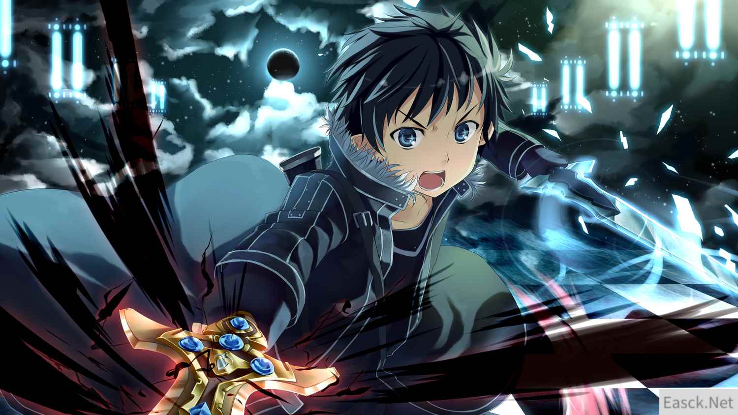 《幻想全明星》桐人新皮肤“圣剑”这个世界由我来守护！