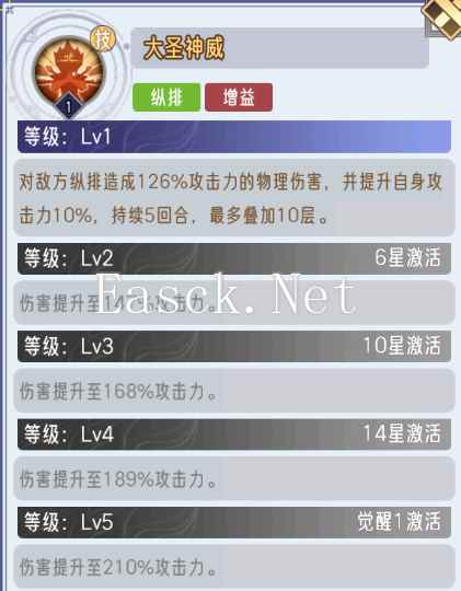 《逍遥九重天》孙悟空技能图鉴