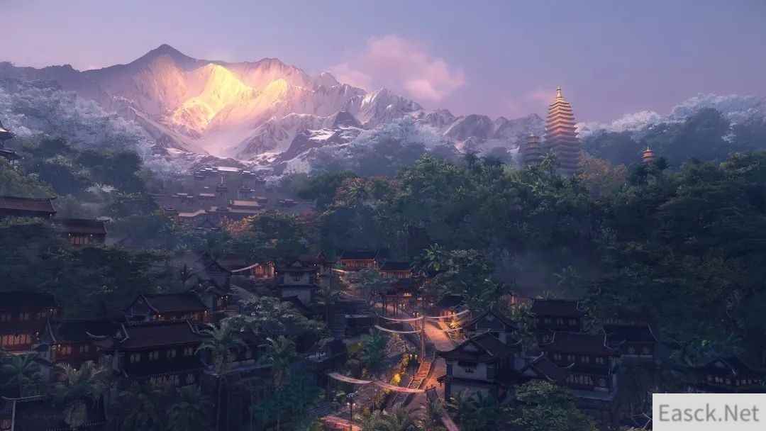 《逆水寒》的新主城，是和大理朋友一起建成的