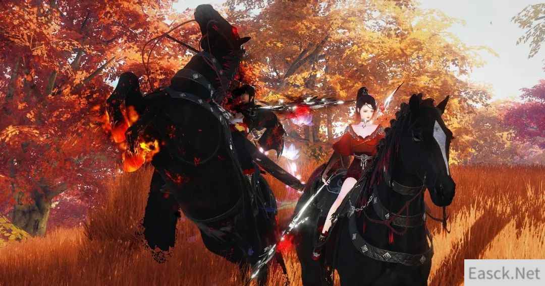 这对逆水寒玩家秀恩爱的样子，好像郭靖和黄蓉啊