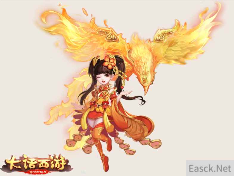 神兽降临《大话西游》手游新神兽朱雀造型震撼曝光