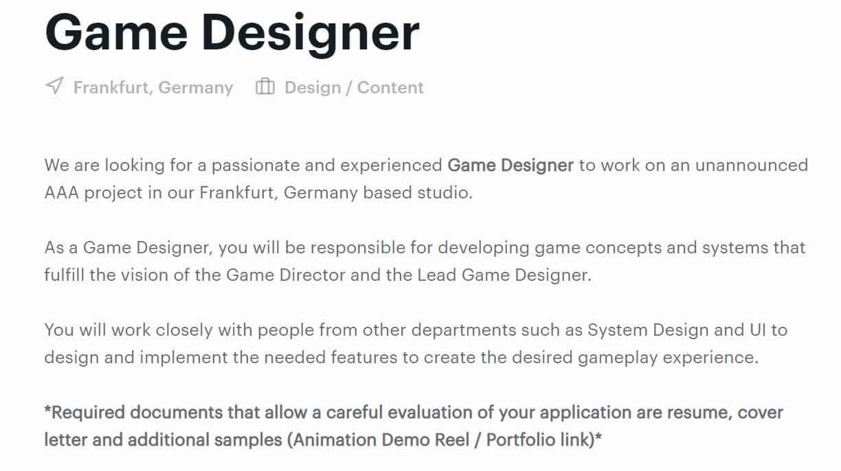 Crytek正开发未公布的3A游戏 可能是沙盒FPS