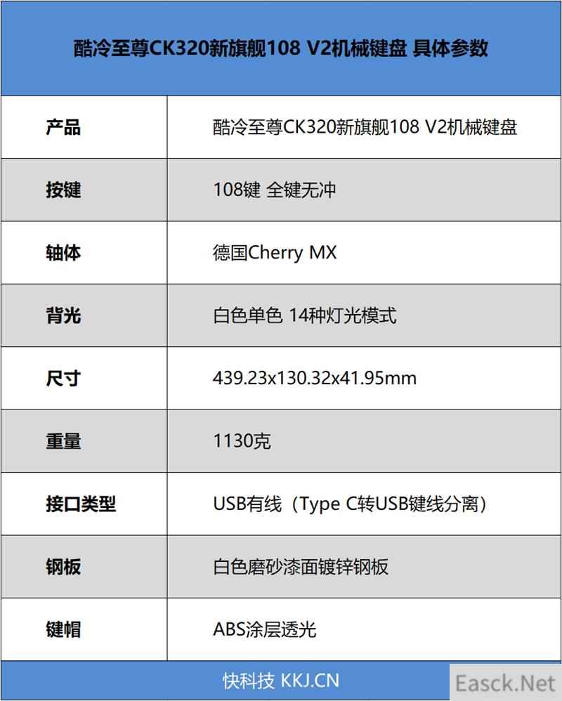 拒绝“杀马特”！酷冷至尊CK320新旗舰108 V2机械键盘评测：致敬经典