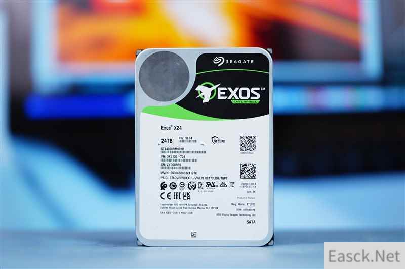 传统CMR单碟容量巅峰！希捷银河Exos X24 24TB测试：企业级硬盘的新典范