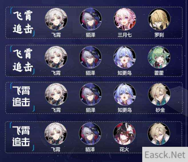 崩坏星穹铁道貊泽追击队阵容配队攻略