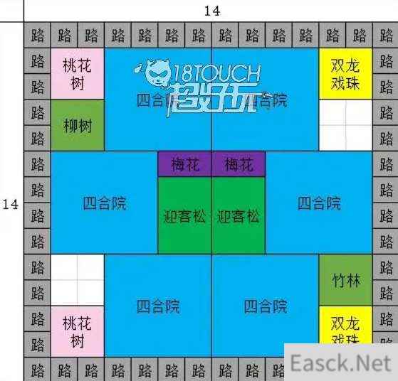 蓬莱镇游戏道路规划布局图分享