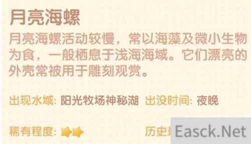 摩尔庄园手游月亮海螺刷新时间介绍