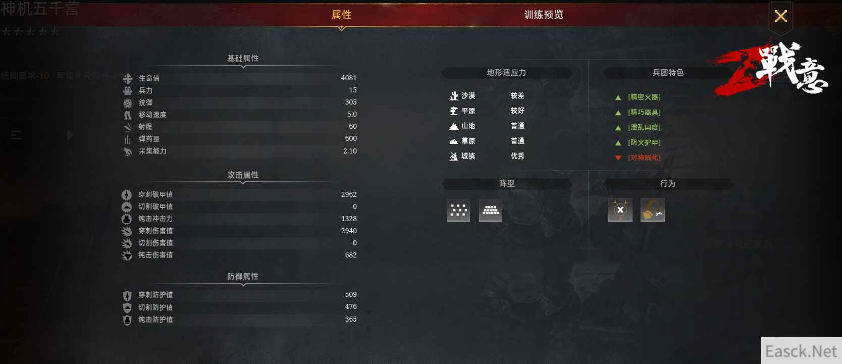 《战意》神机营竟是“辅助兵种”?神机营加点讲解!