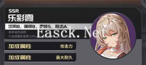 《硬核机甲启示》乐彩霞图鉴