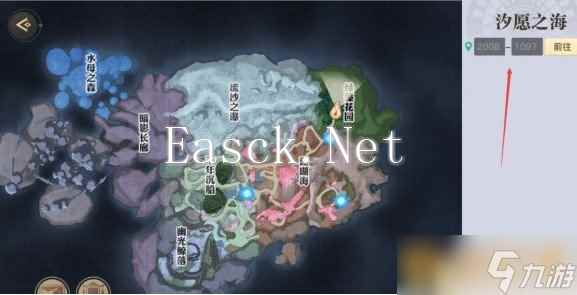 《天谕手游》汐愿之海景点坐标位置介绍