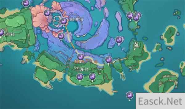 原神海祇岛雷神瞳位置一览