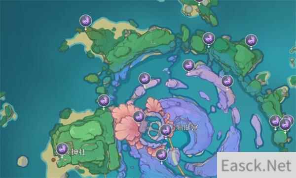 原神海祇岛雷神瞳位置一览