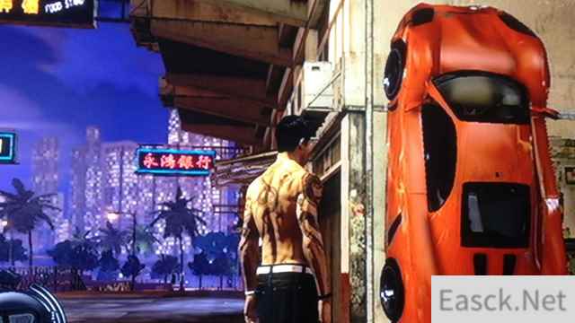 这车怎么停的？《热血无赖》玩家展示高超停车技术