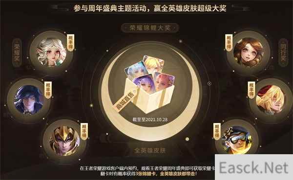 王者荣耀六周年庆盛典主题活动攻略