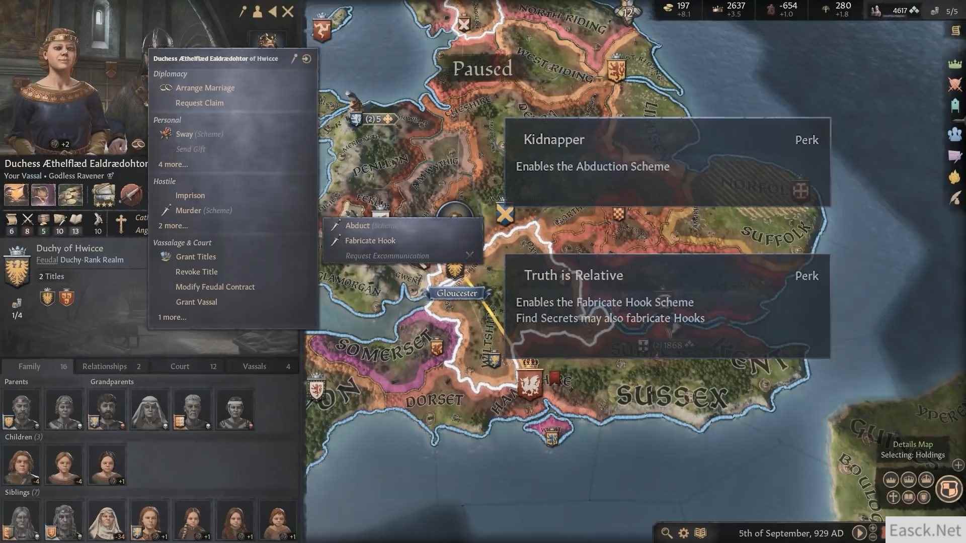 《十字军之王3》游戏演示介绍：对敌方展开暗杀行动