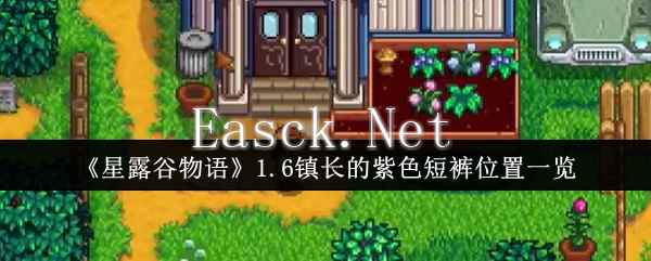 《星露谷物语》1.6镇长的紫色短裤位置一览