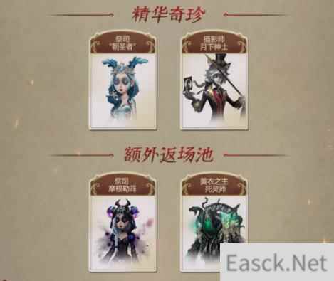 第五人格四周年返场时装一览
