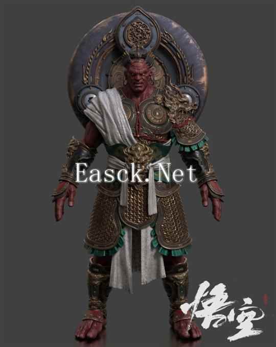 《黑神话：悟空》角色新设定图：四大天王威武十足