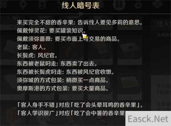 原神须弥暗号选择攻略
