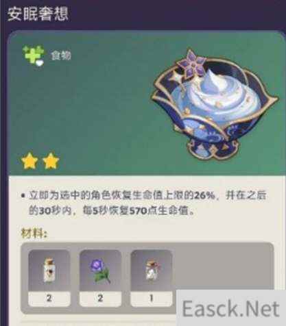 原神莱依拉特殊料理配方一览